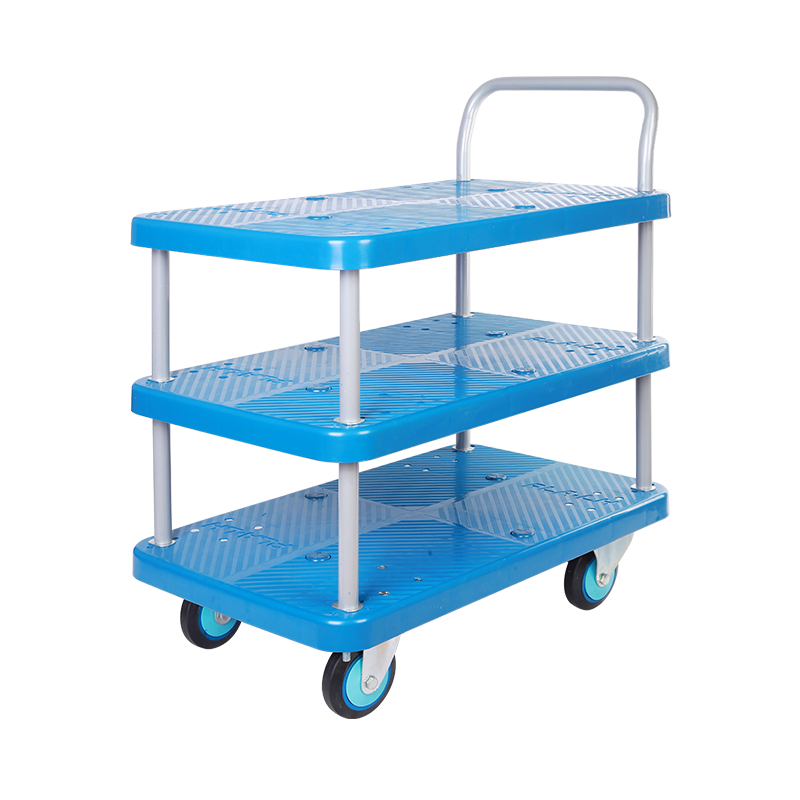 Triple-Layer Plastic Hand Trolley